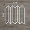 Ekena Millwork Extra Small Conroe Decorative Fretwork Wall Panels in Architectural PVC, 7 3/8"W x 7 3/8"H x 3/8"T WALP08X08CRE - alternate 5
